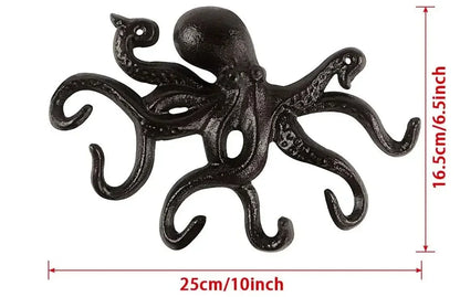 Animal Shape Ironwork Metal Hooks Clothes Hat Key Retro Style Originality Wall Hooks Villa Courtyard Wall Mounted Decorate home