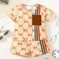 2PCS Summer Toddler Baby Boy Clothing Set T-Shirt Letter Short Sleeve
