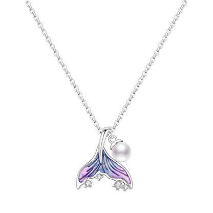Romantic Pink Crown Heart Pendant Necklace Genuine 925 Sterling Silver Elegant Fine Jewelry for Women Wedding Holiday Presents