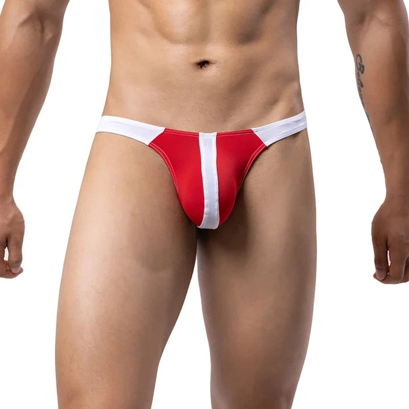 Men Jockstrap T Back G String Thong Men's Fetish Bikini Seamless Lingerie Sexy Ultra Thin Straps Panties Penis Bag Underpants