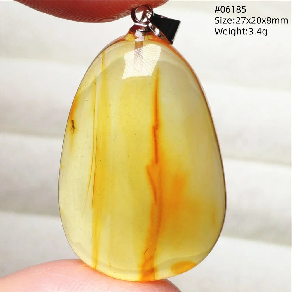 Natural Amber Pendant From Baltic Flower Yellow Amber Water Drop Women Men Jewelry Reiki Stone Women Men AAAAAAA