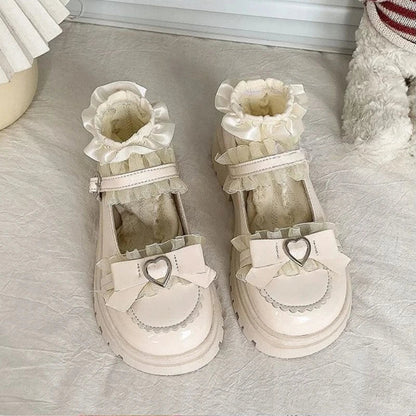 2025 Summer New School Girl JK Loafer Pumps Platform Shoes Japanese Style Lolita Y2K Kawaii Jirai Kei Fashion