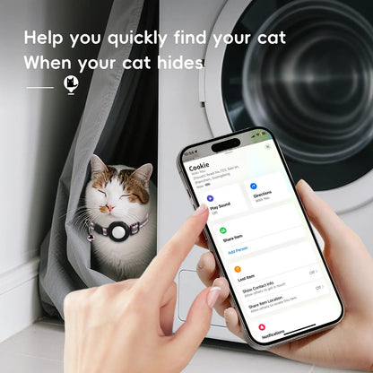Adjustable Pet Collar Gps Tracker for Apple Find My IOS Finder Location Tracker Kits Pet Supplies Cat Pet Electronic Devices