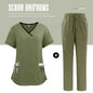 Nurse Uniform Medical Scrubs Set Women