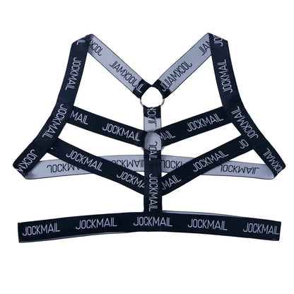 Sexy Lingerie Men's Harness Chest Bodysuit Hollow Out One-piece Jockstrap Leotard Contrast Color Bulge Pouch Bodysuit Underwear