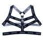 Sexy Lingerie Men's Harness Chest Bodysuit Hollow Out One-piece Jockstrap Leotard Contrast Color Bulge Pouch Bodysuit Underwear