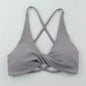 Sexy Slim Shoulder Straps Somfortable High Stretch Sports Underwear Gym Workout Breathable Detachable Yoga Bra