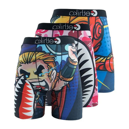 3Pcs Men Underwear Boxer Shorts