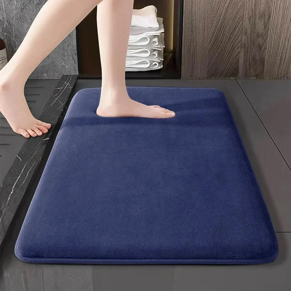 Bath Mat & Bathroom Extra Thick & Soft Memory Foam & Non Slip Super
