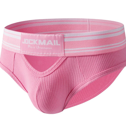 Men's Briefs Slip Sexy Men Underwear Brief Hollow U Convex Cotton Man Underpants Comfortable Cuecas Masculinas Sissy Panties