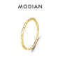 MODIAN 925 Sterling Silver Simple Fashion Stackable Ring Classic Wave Geometric Exquisite Finger Rings For Women Party Jewelry