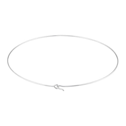 316L Stainless Steel Heart Round Adjustable Collar Women's Necklace Simple Open Neck Metal Jewellery Accessories: VL534 VL535