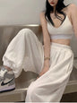 Chic White Ankle Joggers for Women