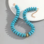 Chunky Colorful Beaded Choker Necklace Women Summer Trendy Round Resin Beads Chain Necklaces Statement Jewelry Gift for Vacation