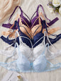 5PCS Lace Women's Underwear Set Hollow-out Lace Push up Bra Bow Breast Lift Band Sexy Bras Women Lingerie