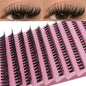 Mixed 8-16mm Long Volume Lash Clusters 200 Pieces Natural Individual DIY Eyelash Extensions Salon Quality Fake Lashes