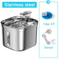 Stainless Steel Automatic Pet Water Dispenser Cat Drinking Fountain With Sensor Filter Cats Dog Ultra Quiet Pump Water Foutain