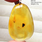 Natural Amber Pendant From Baltic Flower Yellow Amber Water Drop Women Men Jewelry Reiki Stone Women Men AAAAAAA