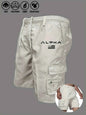 American Flag Eagle Cargo Shorts - Multi-Pocket