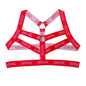 Sexy Lingerie Men's Harness Chest Bodysuit Hollow Out One-piece Jockstrap Leotard Contrast Color Bulge Pouch Bodysuit Underwear
