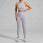 Seamless Ribbed High Waisted Yoga Set
