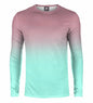 Spring and Autumn Fashion Long Sleeve Men's Abstract 3D Striped Gradient Solid Color Printing Loose Casual Hoodie