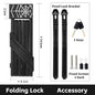 WEST BIKING Bicycle Lock Portable Foldable Anti-theft Lock MTB Road Security Scooter Electric E-Bike Cycling Bicycle Accessories