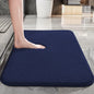 Thickened solid color bathroom non-slip floor mat shower room door absorbent foot mat square long hair toilet mat