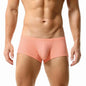 TAUWELL New Men's Boxers Mesh Breathable Sexy Underwear Boxershorts Low Waist Underpants Male Panties Boxer