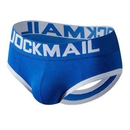 Men's Bottomless Underwear Sexy Gay Backless Briefs Jockstrap Sissy Open Back Boxer Briefs Underpants Cotton Men Panties Bikini