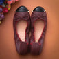 Four Seasons Loafers Genuine Leather Ballerina Flats Gommini Leisure Soft Bottom Stitching Color Women Shoes Size 35-43
