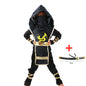 Kids Ninja Costume with Accessories Halloween Kung Fu Outfit