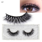 LEHUAMAO 5D Mink Hair False Eyelashes Wispy Cross Natural Mink Lashes Fluffy Eyelash Extension Tools Makeup Handmade Eye lashes