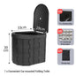 Portable Toilet for Camping Convenient Car-mounted Folding Toilet for Travel Adult Kids and Elderly Potty Odor-proof Non-slip