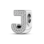 Fit Original Bangle Bracelet DIY A-Z Alphabet Charms Bead 925 Sterling Silver CZ Zircon LOVE Letter Dangle Pendant Jewelry Gift