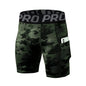 Compression Shorts Men with Pocket, Spandex Running Shorts Sport Athletic Workout Performance Underwear