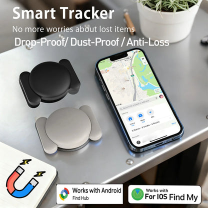 1/4-pack For Apple Find My/Google Find Hub Tracker Strong Magnetic Waterproof Anti-lost Finder Device For IOS/Google Smart Tag