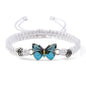 Handmade Braided String Bracelet For Women Blue Butterfly Pendant Adjustable Charm Bracelets&Bangles Fashion Girl Jewelry Gifts