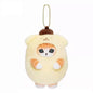 Kawaii Frog & Kitty Plush Keychain