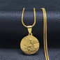 SAINT MICHAEL PROTECT US Archangel Stainless Steel Necklaces Chain Men/Women Gold Color Choker Necklace Jewelry Joyas NHH32