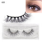 LEHUAMAO 5D Mink Hair False Eyelashes Wispy Cross Natural Mink Lashes Fluffy Eyelash Extension Tools Makeup Handmade Eye lashes