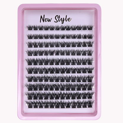 Lash Clusters 120pcs Cluster Lashes 8-16mm Individual Lashes Extensions Natural Look Lashes D Curl Fluffy Cluster DIY Eyelash