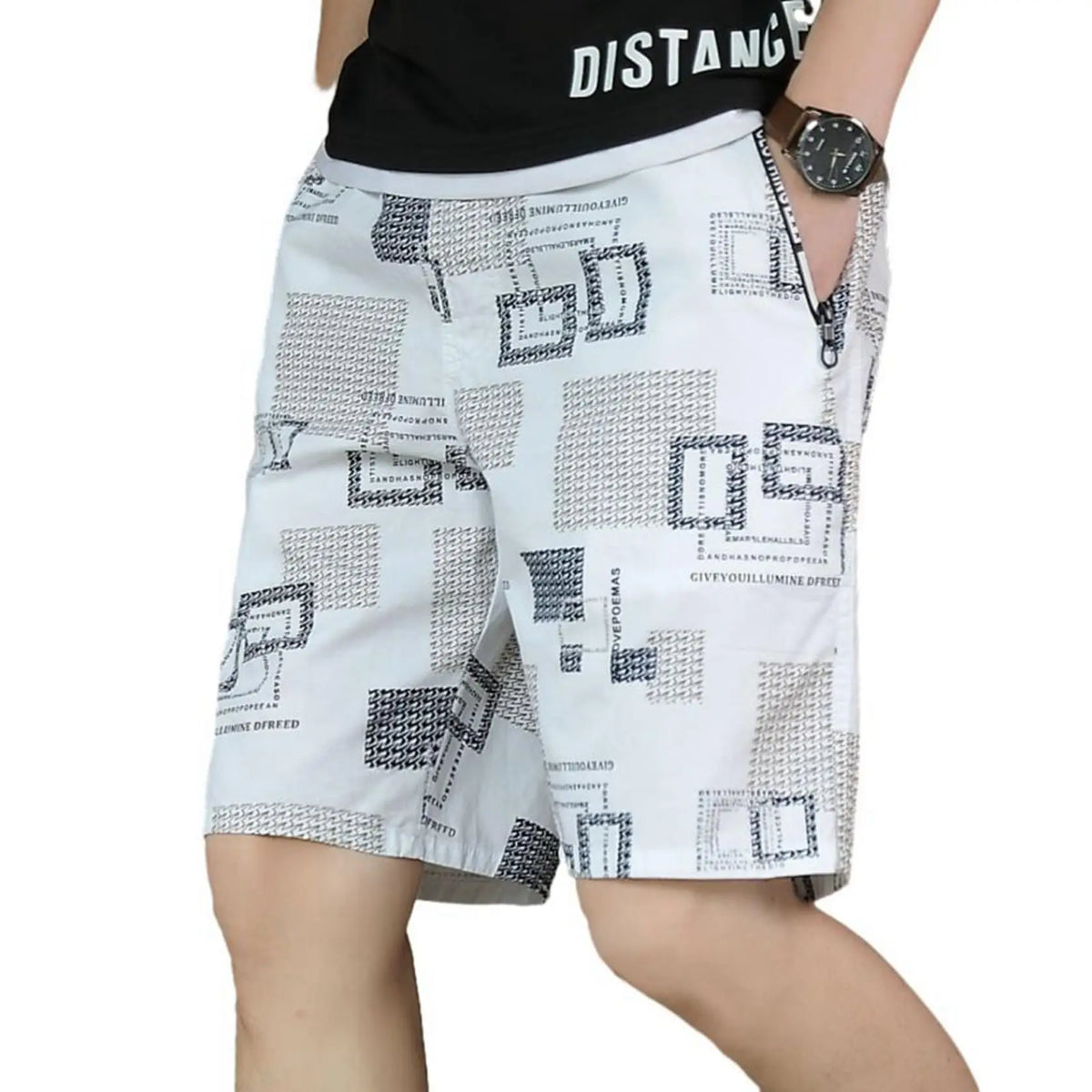 Men's Letter Cartoon Swim Trunks Surf Trunks Shorts Fashion Street Trend Casual Daily Vacation Elastic Waist Design Clothing