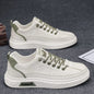 Men's Fashionable Solid Color Low-Top Shoes, Comfortable, Non-Slip, Durable Casual Sneakers, Suitable for Men's Outdoor Activities