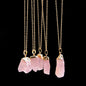 Irregular Amethyst Gemstone Necklace Healing Crystal Chakra Stone Women Birthday Gift Citrine Gemstone Necklace Healing Crystal
