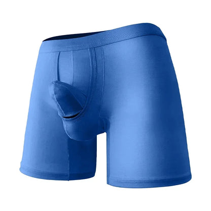Men's Boxershorts Cotton Breathable Underwear Mid Long Boxers Trunks Comfortable Shorts