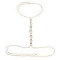 1pc Blue Droplet Fashion Body Chain Women's Chest Chain Summer Party
