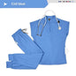 Spandex Stretch Medical Scrub Set Uniform