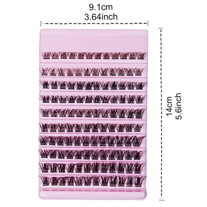 Lash Clusters 120pcs Cluster Lashes 8-16mm Wispy Individual Lashes Extensions Natural Look D Curl Fluffy Lashes