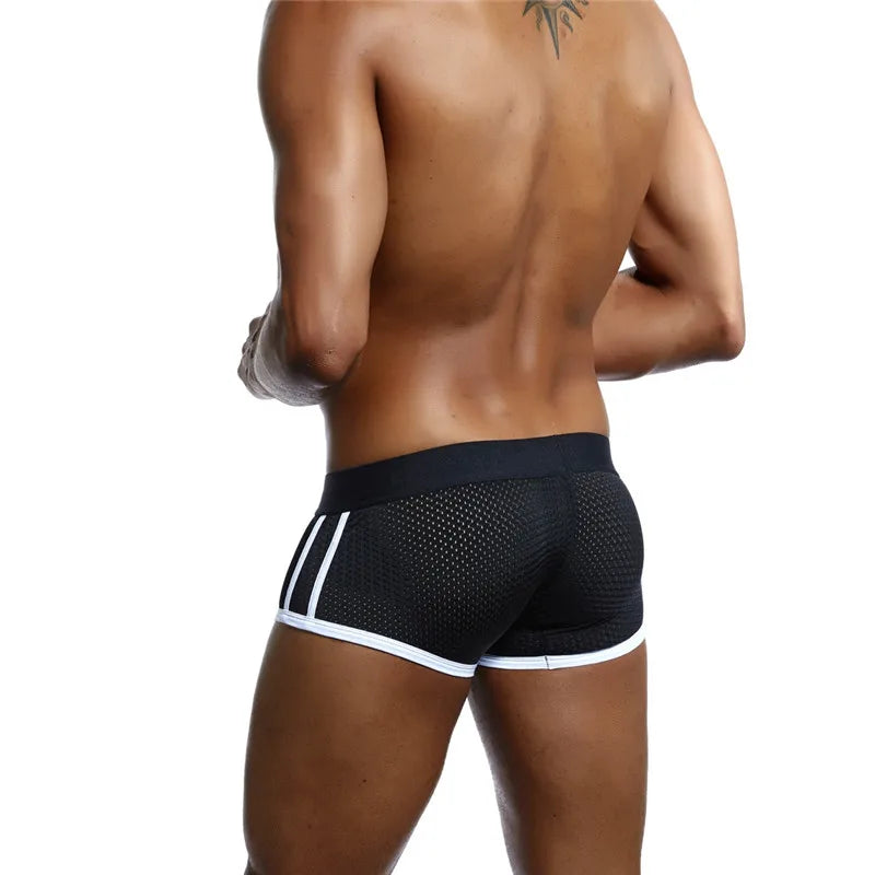Summer Man Underpants Boxershorts Men Boxers Male Breathable Ice Silk Mesh Quick Drying Underwear Men’s Panties Boxer